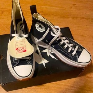 Converse Run Star Hike HI ( Black/White/Gum) M:9 W:10.5